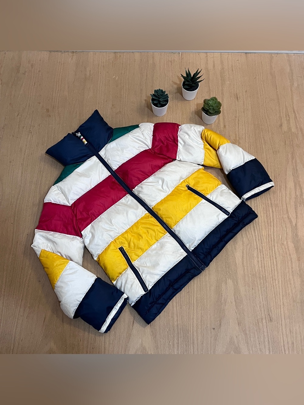 HBC Stripes Kids Reversible Down Winter Jacket